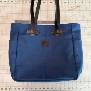 Used Filson Blue Twill Canvas Tote